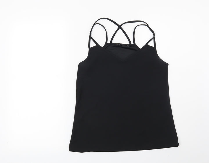 New Look Womens Black Basic Blouse Size 6