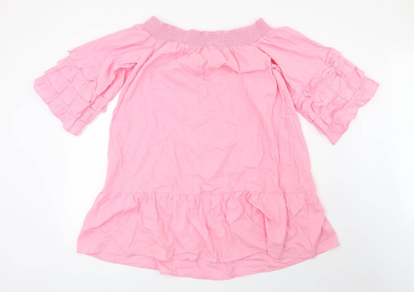 Preworn Womens Pink   Basic Blouse Size 2XL
