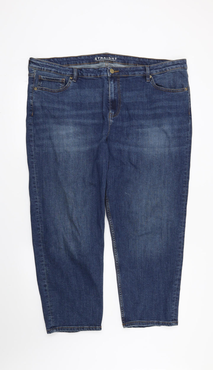 Preworn Womens Blue   Straight Jeans Size 44 in L25 in