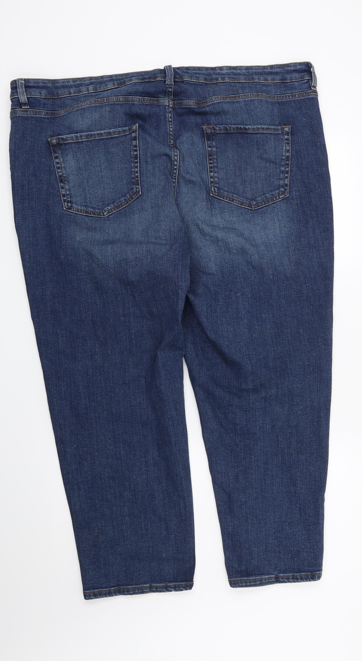 Preworn Womens Blue   Straight Jeans Size 44 in L25 in