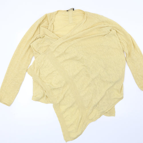 Principles Womens Yellow   Cardigan Jumper Size L