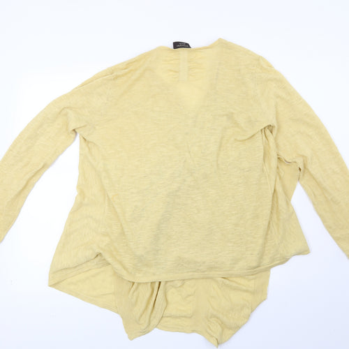 Principles Womens Yellow   Cardigan Jumper Size L