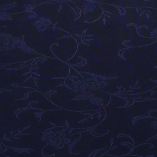 Preworn Womens Blue Floral  Basic T-Shirt Size 10