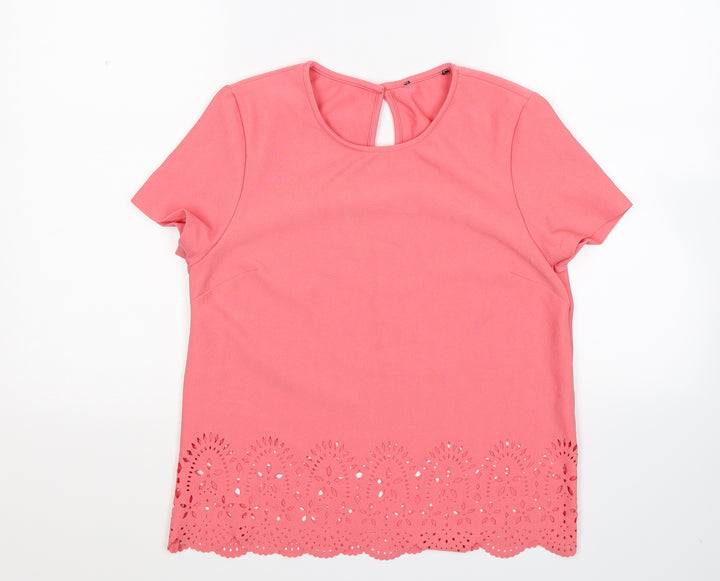 Atmosphere Womens Pink   Basic T-Shirt Size 10
