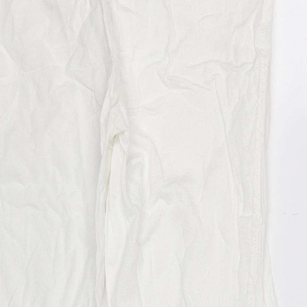 Preworn Womens White   Cropped Trousers Size 32 in L23 in