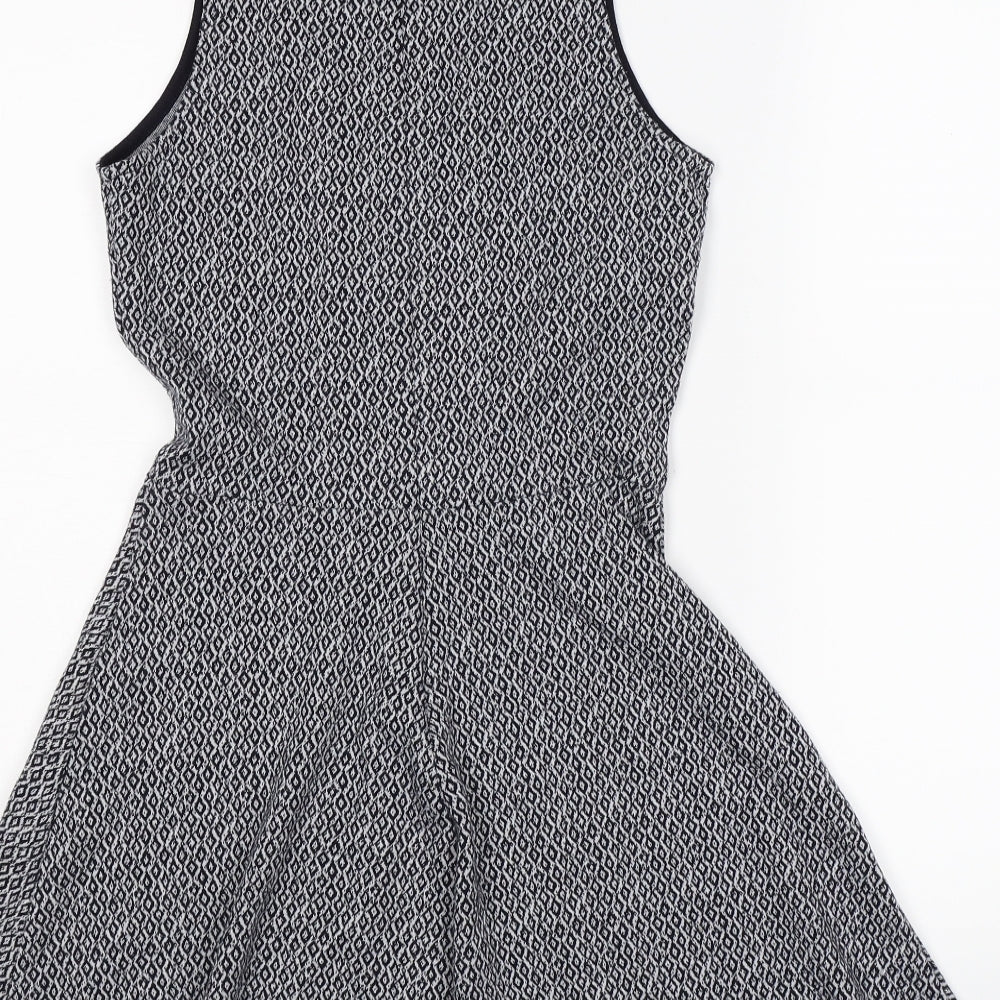 Gap Womens Blue Geometric  Fit & Flare  Size XS