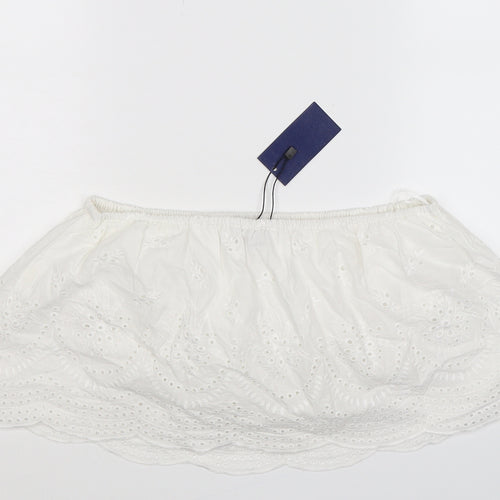 Pampelone Womens White   Camisole Tank Size L  - Cropped