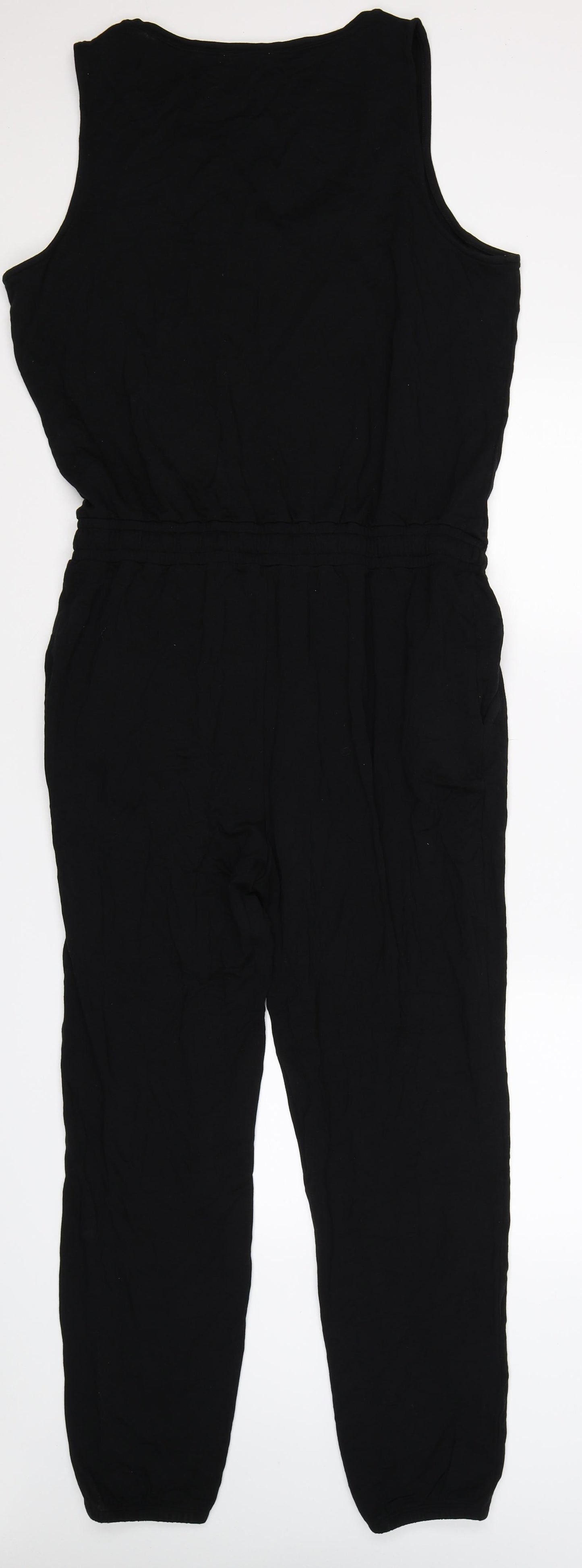 Daily Ritual Womens Black   Jumpsuit One-Piece Size L L27 in