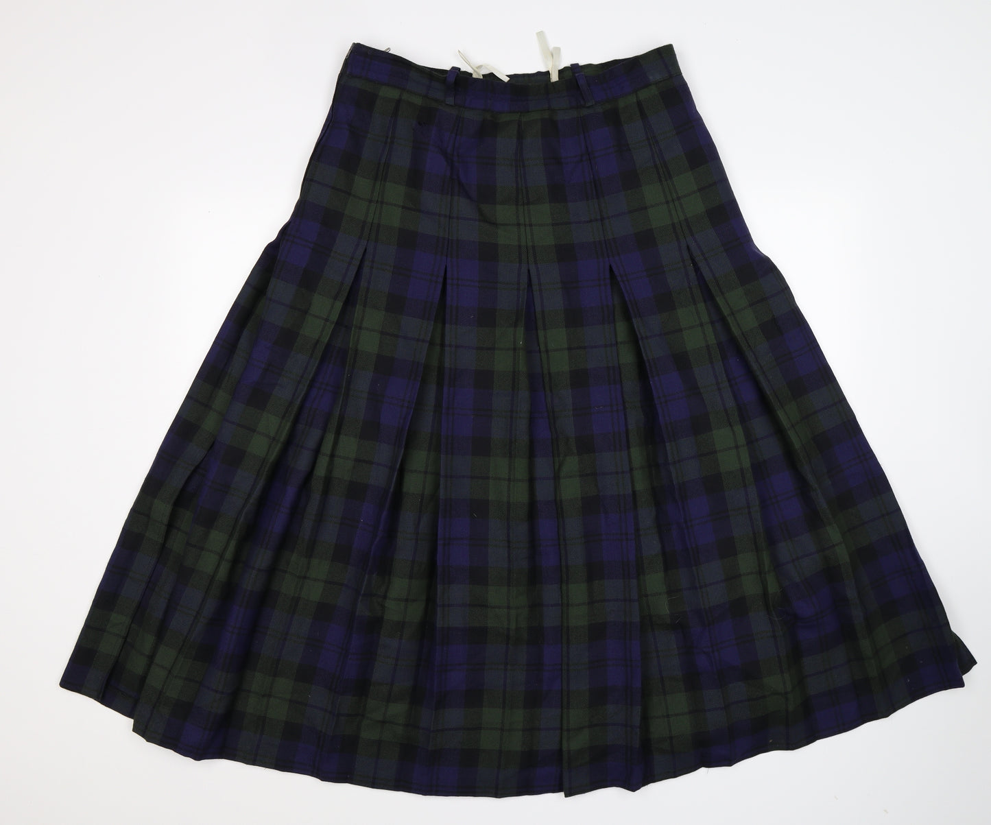 Bianca Womens Multicoloured Check  Maxi Skirt Size 32 in