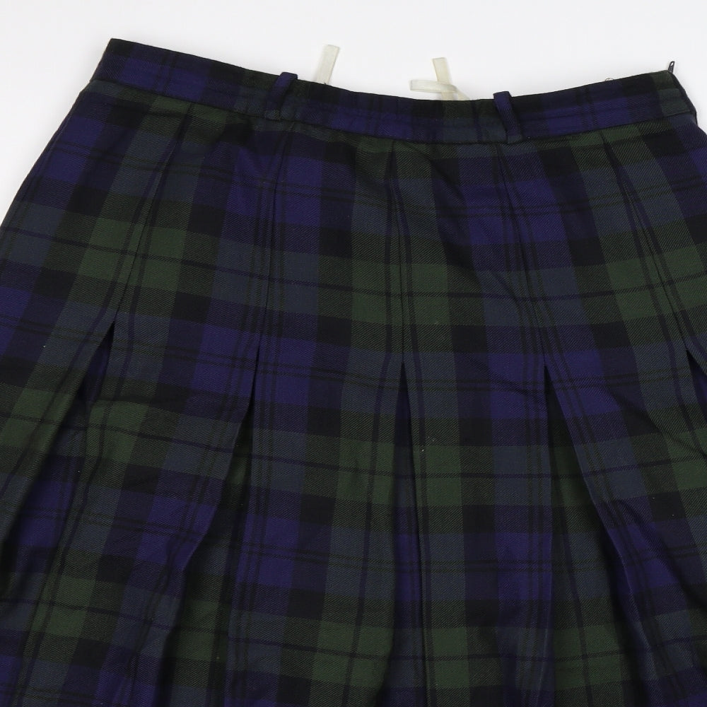 Bianca Womens Multicoloured Check  Maxi Skirt Size 32 in