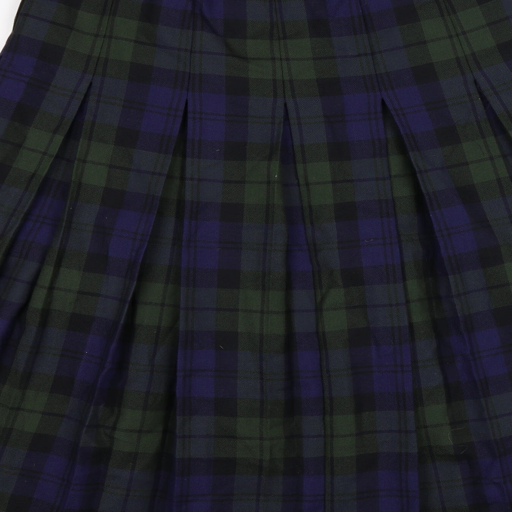 Bianca Womens Multicoloured Check  Maxi Skirt Size 32 in