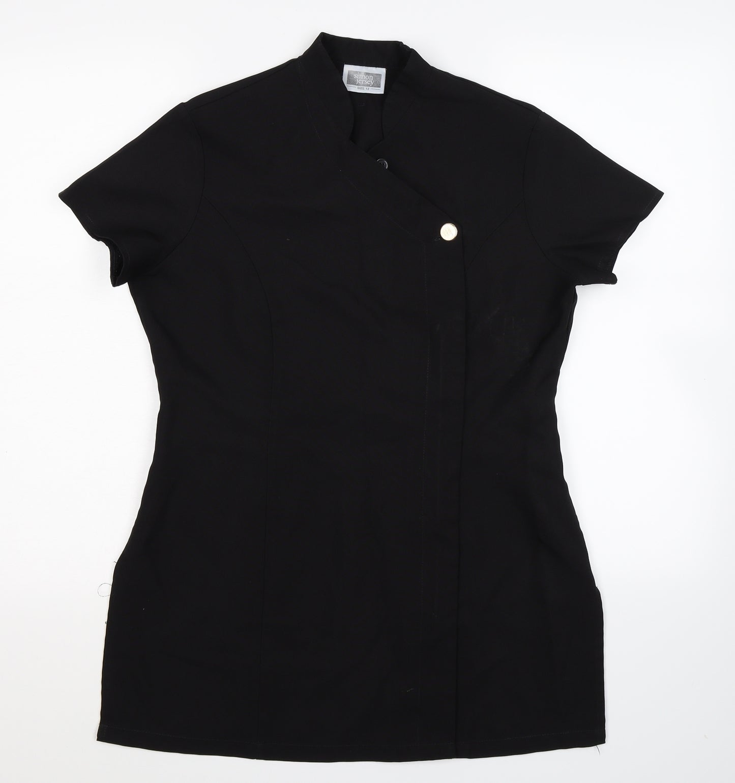 Simon Jersey Womens Black   Jacket Blazer Size 12