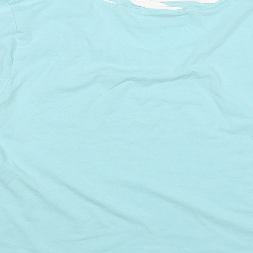 Artigiano Womens Blue   Basic T-Shirt Size 22