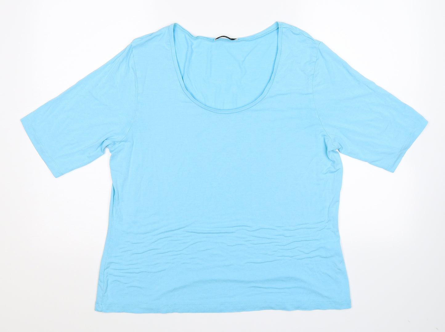 Artigiano Womens Blue   Basic T-Shirt Size 22