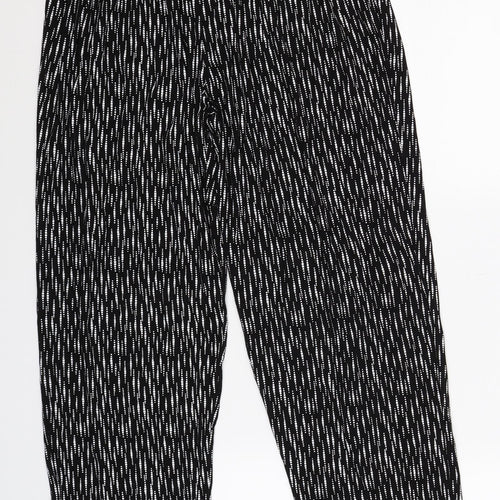 Preworn Womens Black Striped  Trousers  Size 2XL L27 in