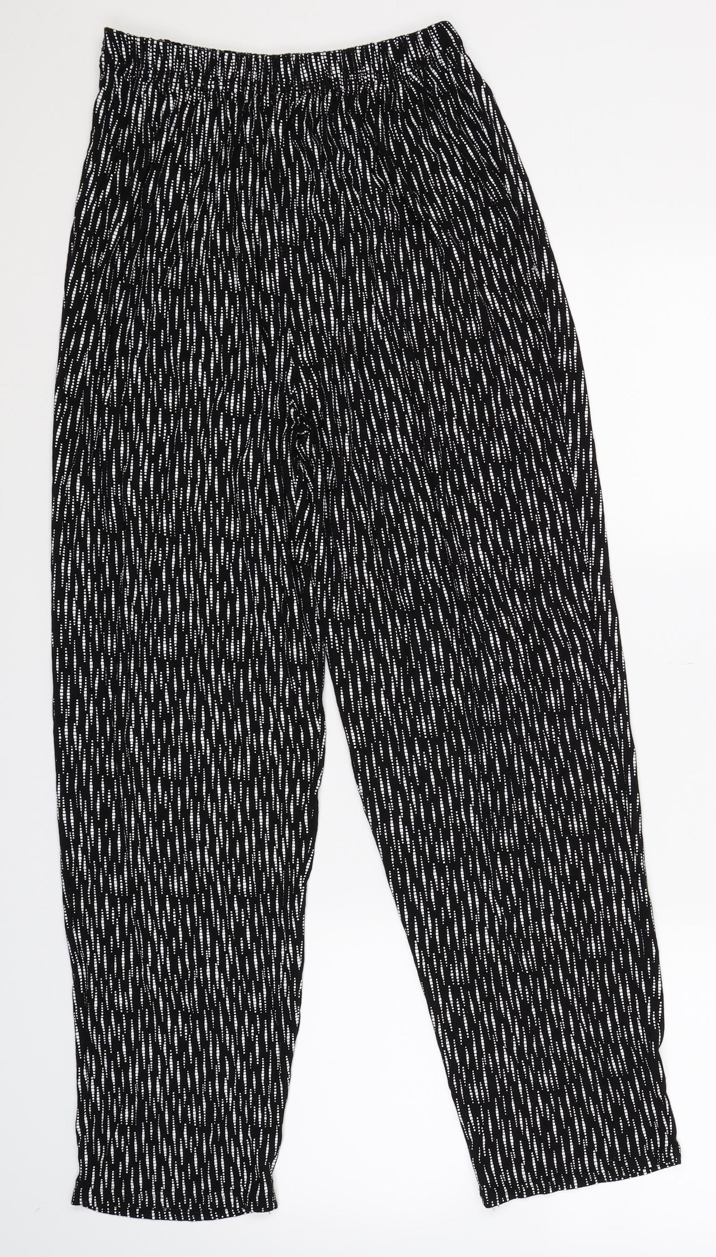 Preworn Womens Black Striped  Trousers  Size 2XL L27 in