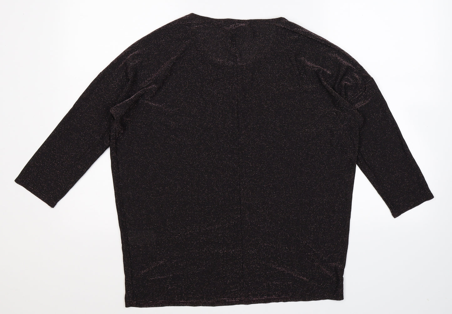 Warehouse Womens Black   Basic T-Shirt Size 14