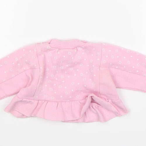 Adams Girls Pink   Pullover Jumper Size 3-6 Months
