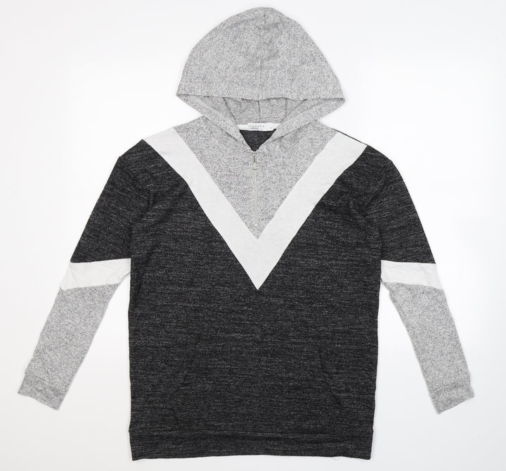 Papaya Womens Grey   Pullover Hoodie Size S