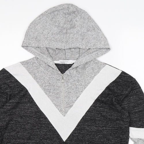 Papaya Womens Grey   Pullover Hoodie Size S