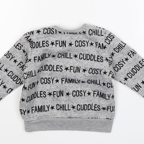 Primark Baby Grey   Pullover Jumper Size 9-12 Months