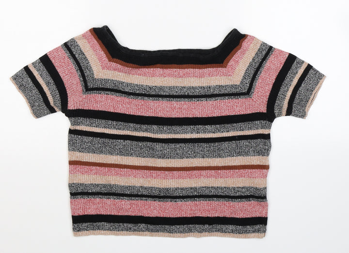 Atmosphere Womens Multicoloured Striped Knit Pullover Jumper Size 14