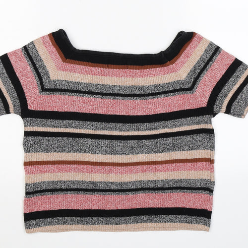 Atmosphere Womens Multicoloured Striped Knit Pullover Jumper Size 14