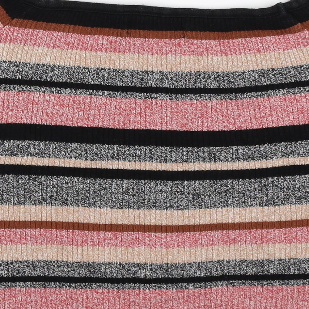 Atmosphere Womens Multicoloured Striped Knit Pullover Jumper Size 14