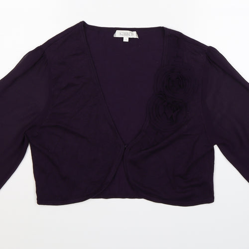 Kaliko Womens Purple  Knit Cardigan Jumper Size 16