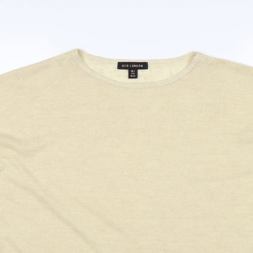 QED London Womens Beige  Knit Pullover Jumper Size S