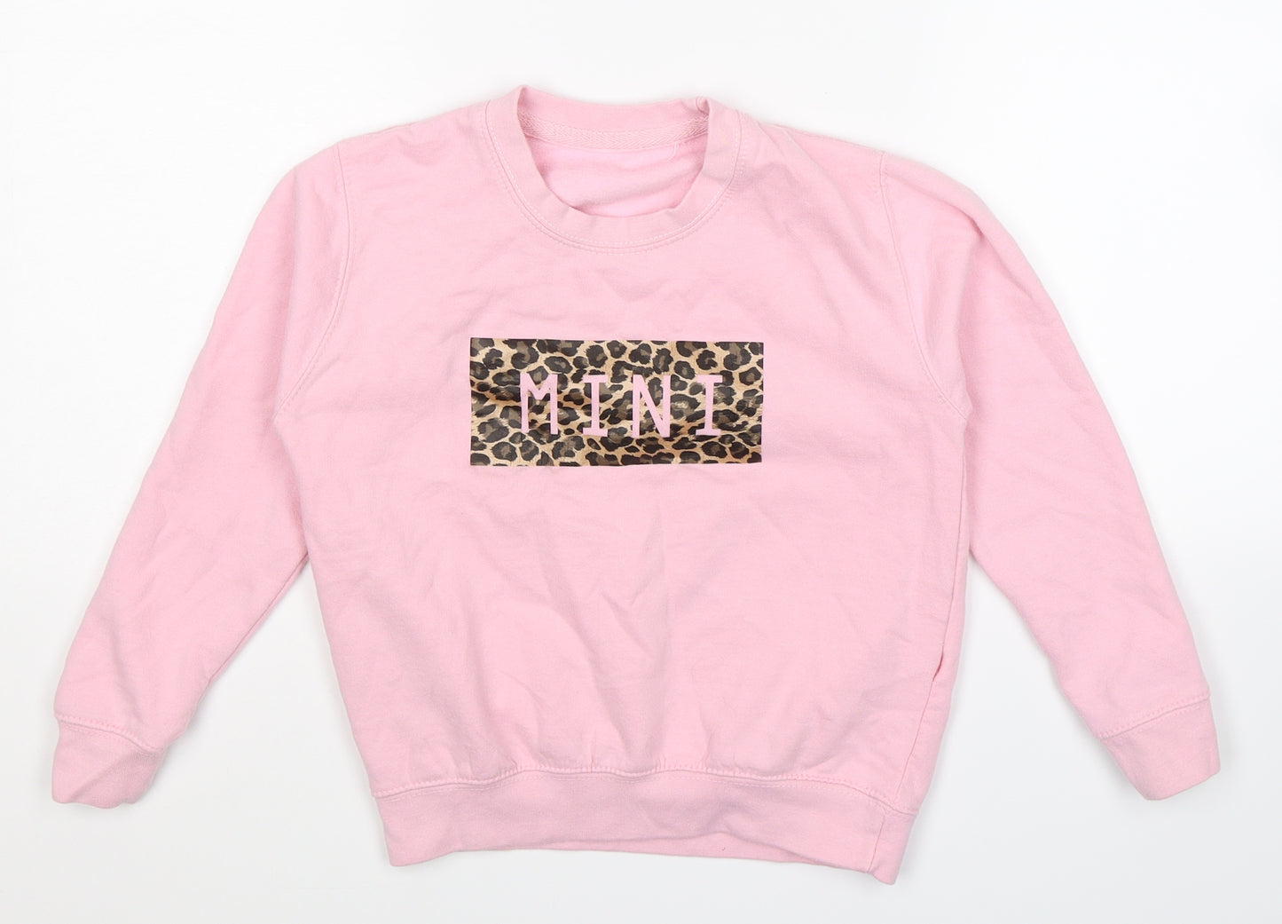 Preworn Girls Pink   Pullover Sweatshirt Size L