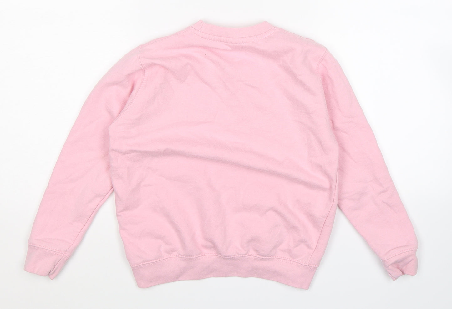Preworn Girls Pink   Pullover Sweatshirt Size L