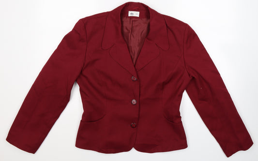 Front view of BHS women’s brown jacket suit jacket, size UK 14