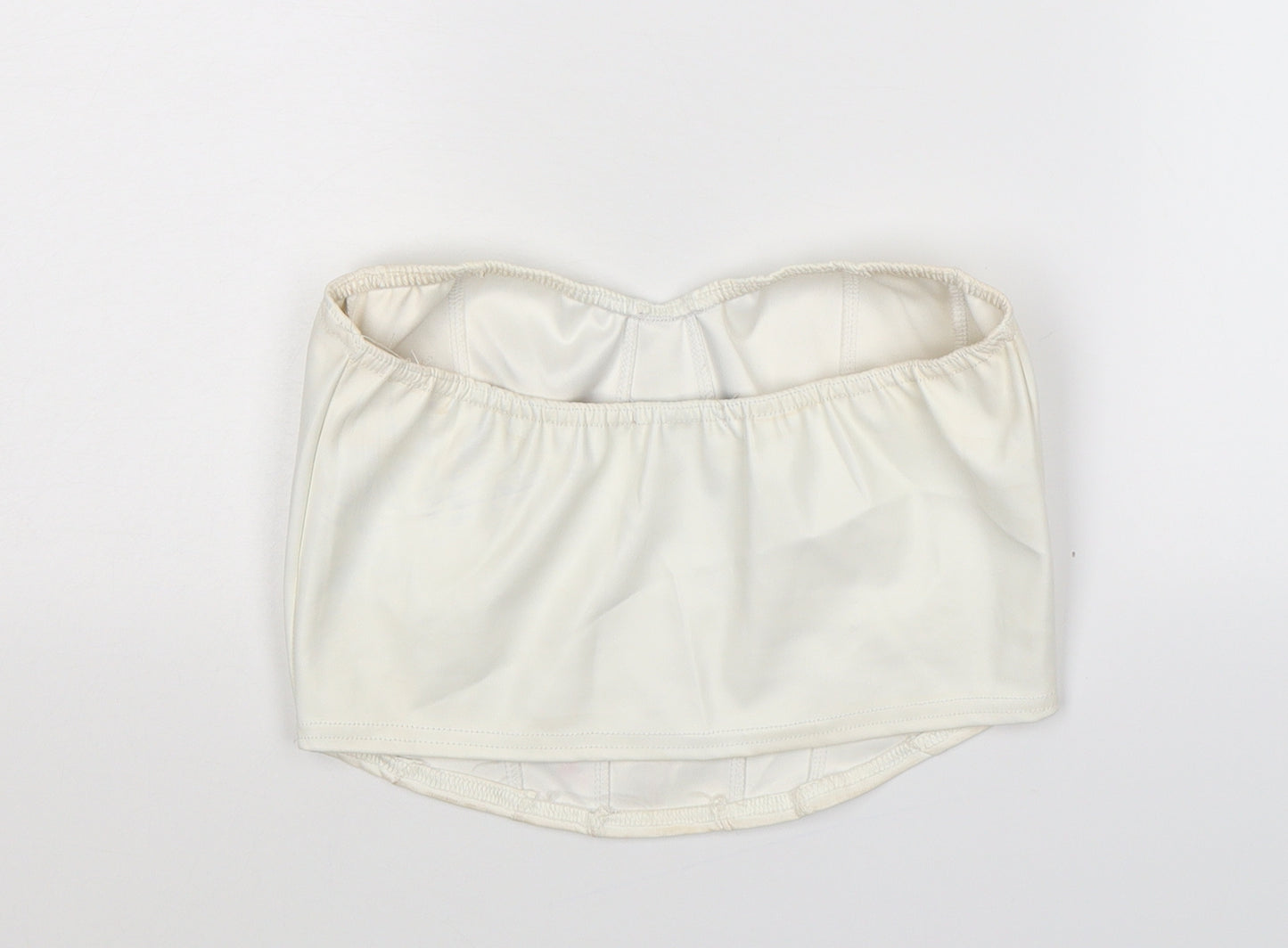 PRETTYLITTLETHING Womens White   Cropped Tank Size 10