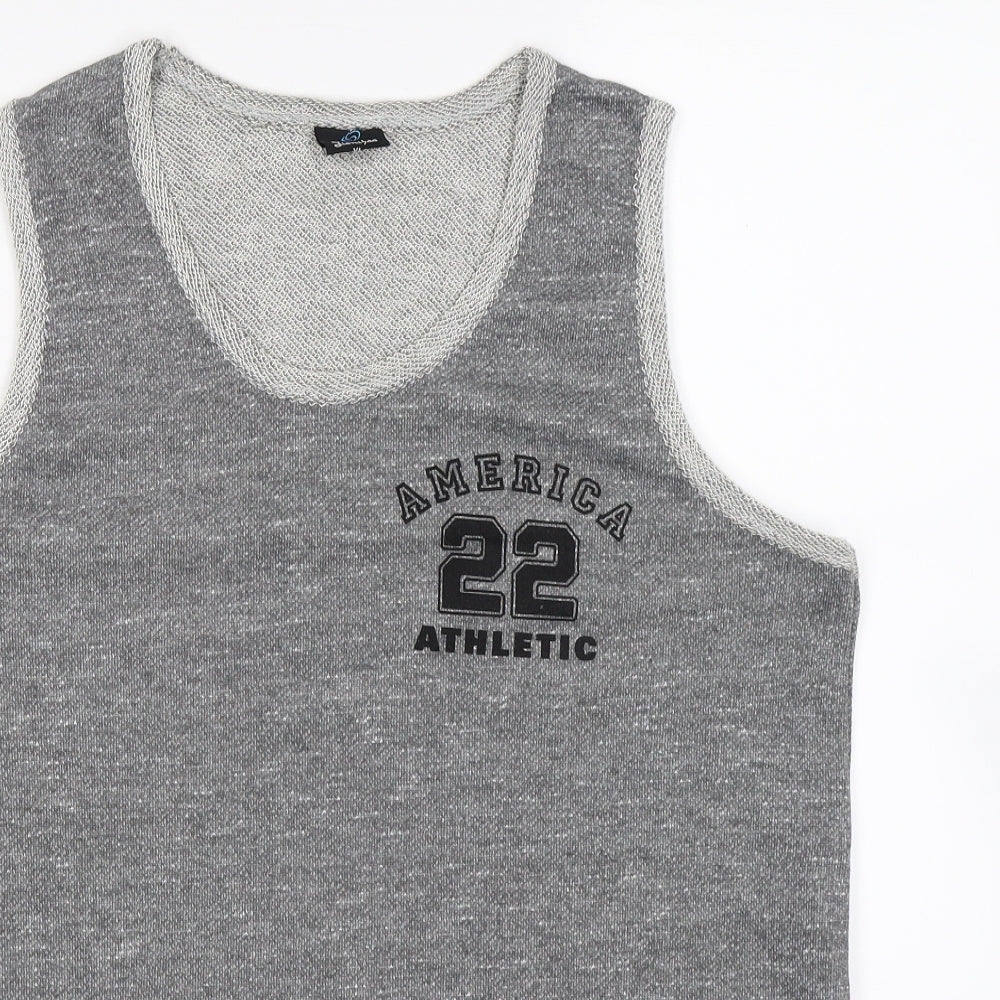 Jienibo Mens Grey   Basic Tank Size XL