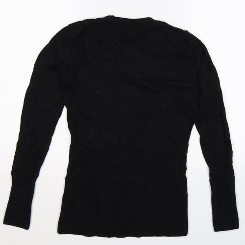 H&M Womens Black  Knit Pullover Jumper Size M