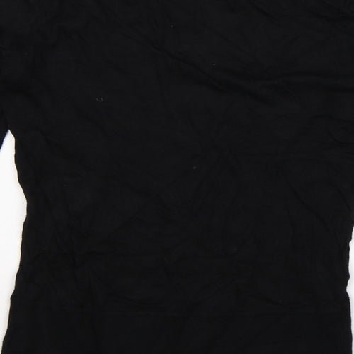 H&M Womens Black  Knit Pullover Jumper Size M