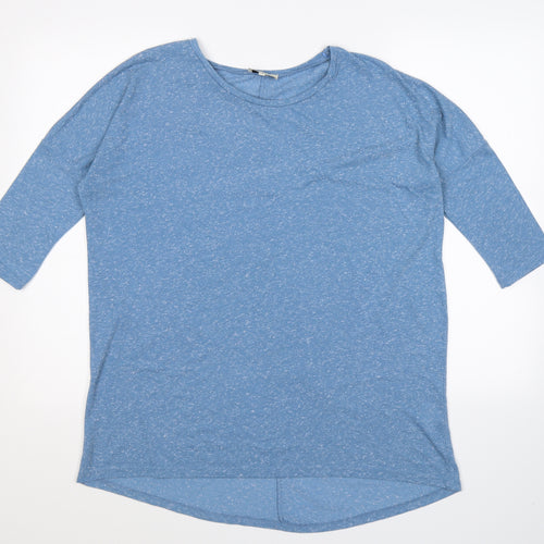 Papaya Womens Blue   Basic T-Shirt Size 12