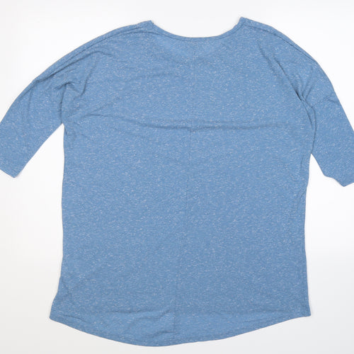 Papaya Womens Blue   Basic T-Shirt Size 12