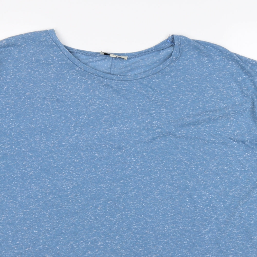 Papaya Womens Blue   Basic T-Shirt Size 12