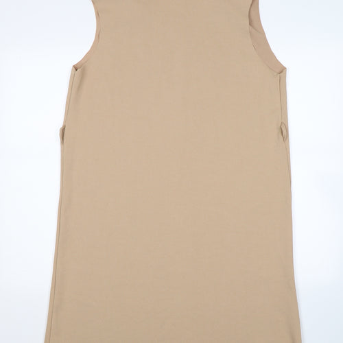 Koopoi Womens Beige   Gilet Coat Size M