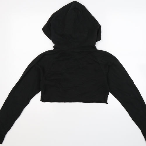 Pineapple Womens Black   Pullover Hoodie Size XS  - Cropped