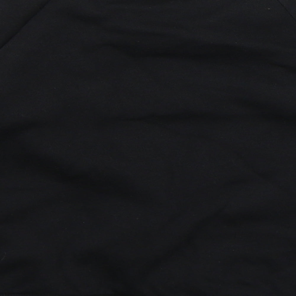 adidas Boys Black Striped  Pullover Jumper Size 9-12 Months