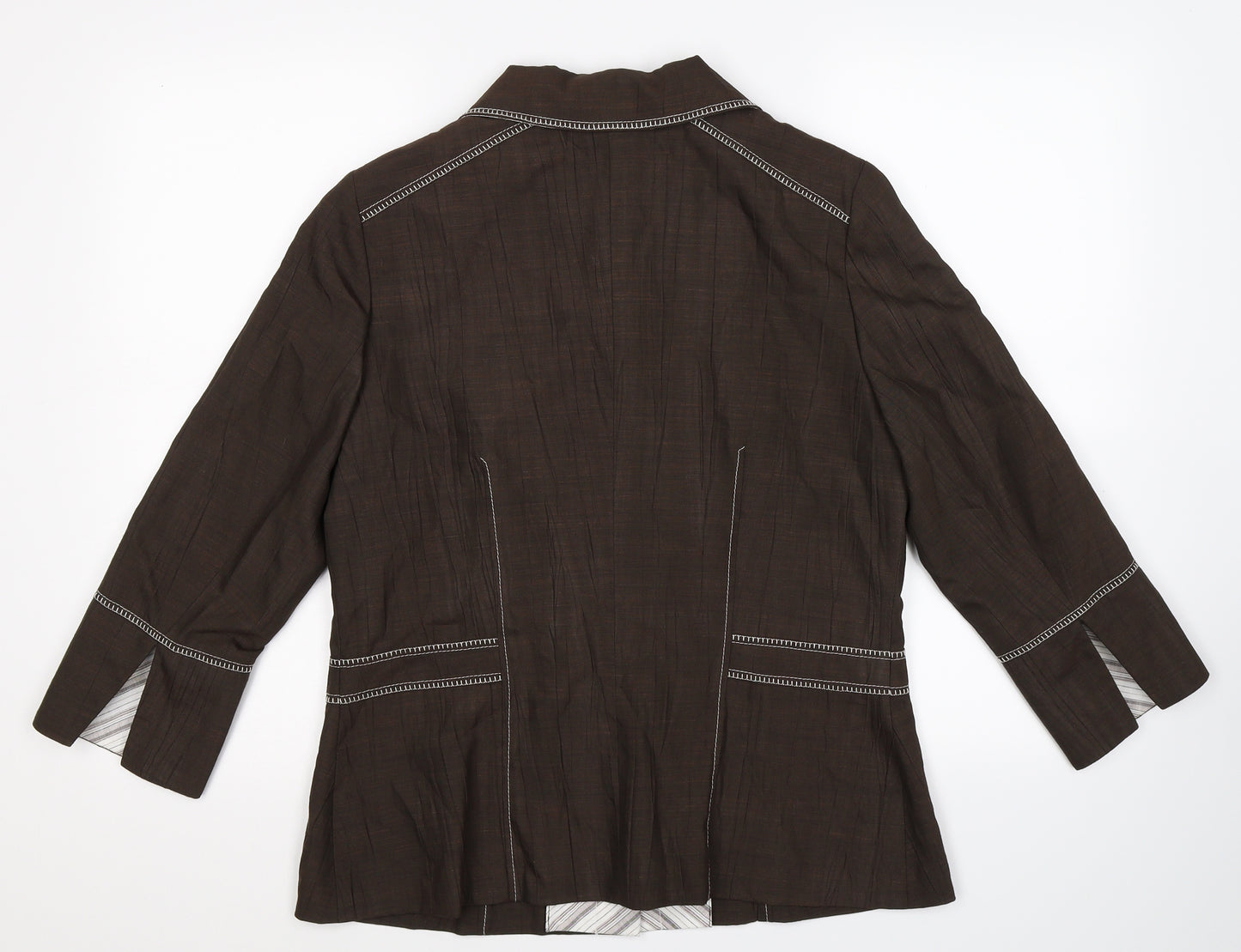 Un Jour Ailleurs Womens Grey   Jacket Blazer Size 14