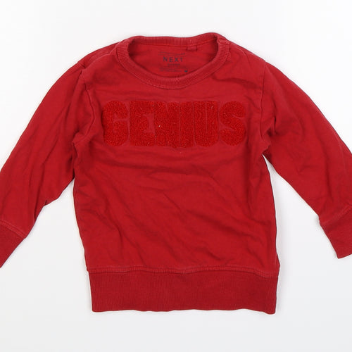 NEXT Baby Red   Pullover Jumper Size 12-18 Months