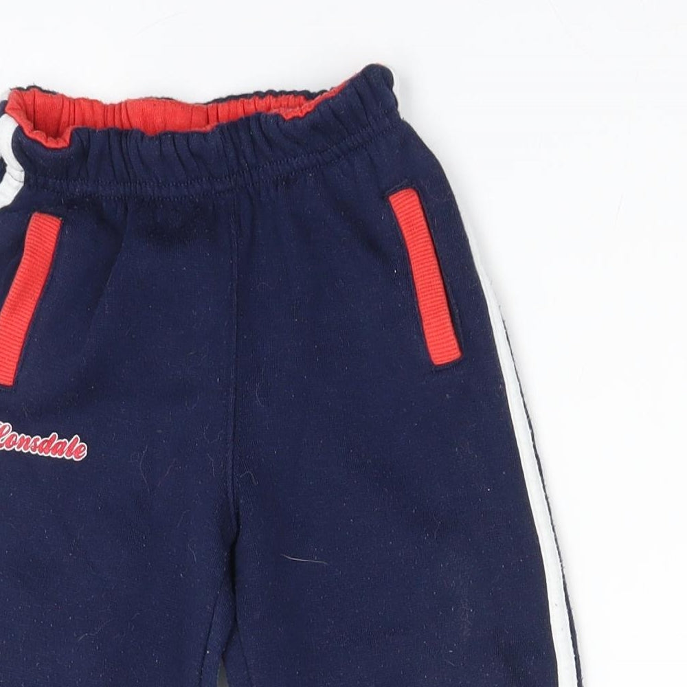 Lonsdale Boys Blue   Sweatpants Trousers Size 12-18 Months