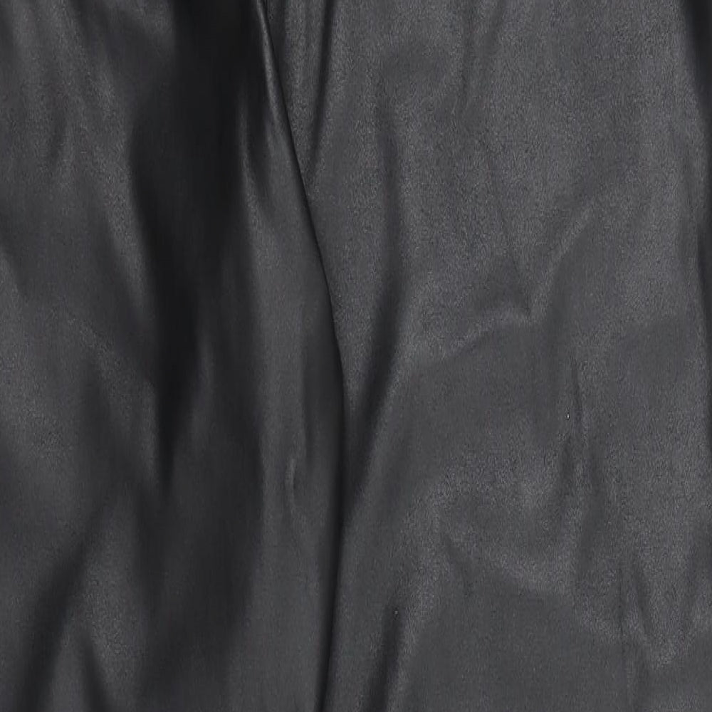 PRETTYLITTLETHING Womens Black   Capri Leggings Size 14 L28 in
