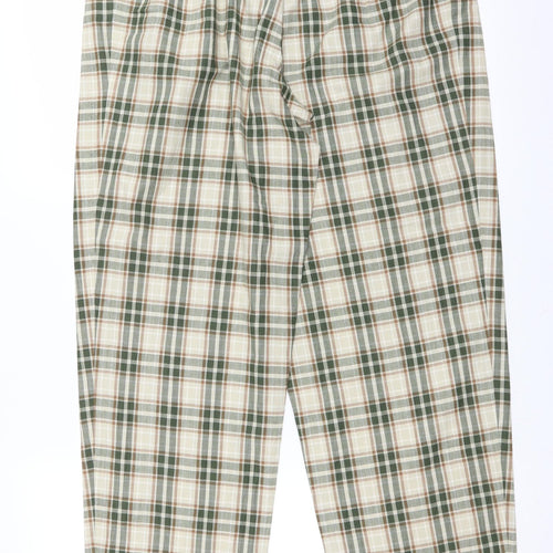 St Bernard Womens Green Plaid  Trousers  Size 14 L29 in