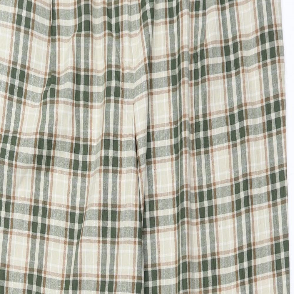St Bernard Womens Green Plaid  Trousers  Size 14 L29 in