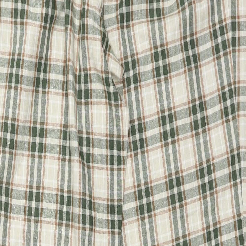 St Bernard Womens Green Plaid  Trousers  Size 14 L29 in